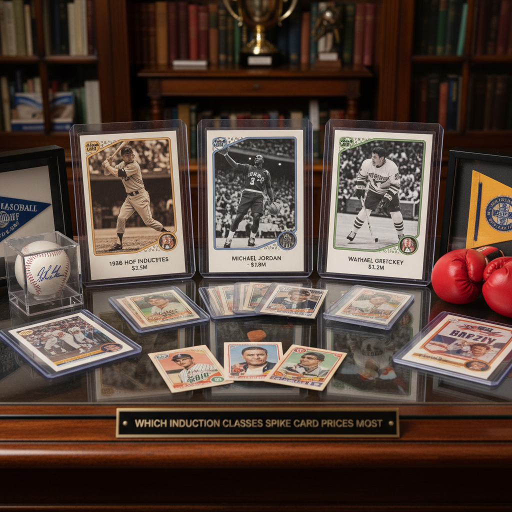 Which Induction Classes Spike Card Prices Most